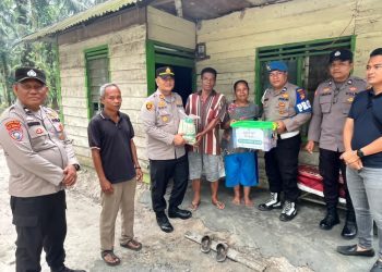 Polsek Bukit Kapur Salurkan Sembako kepada Warga Kurang Mampu dan Lansia