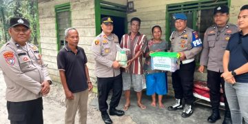 Polsek Bukit Kapur Salurkan Sembako kepada Warga Kurang Mampu dan Lansia