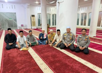 Subuh Keliling di Masjid Al Mannan, Polsek Bukit Kapur Perkuat Silaturahmi dengan Masyarakat